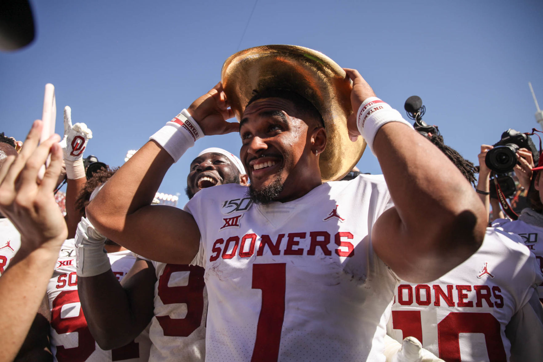Jalen with the golden hat